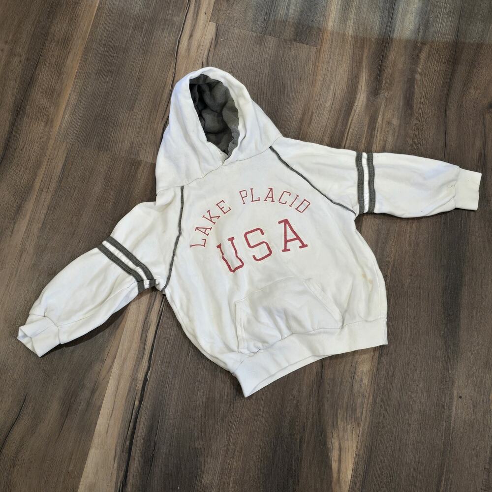 Kids Boys Vintage Crew Neck Hoodie Sweatshirt Lot‎ Blue Gray White USA 80s 90s - Picture 8 of 16